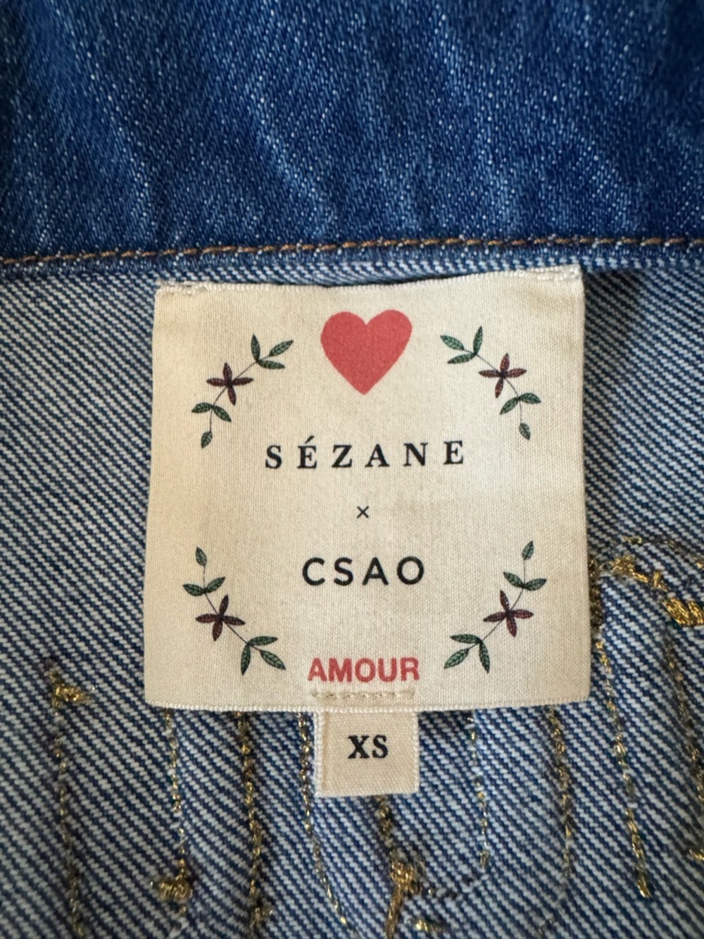 Sezane Mid-Blue Denim Jacket - Picture 4 of 4